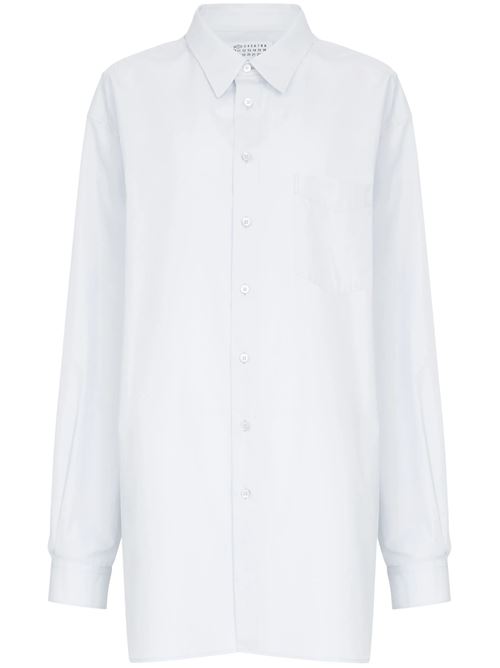 White cotton signature shirt MAISON MARGIELA | S51DT0017M35397500